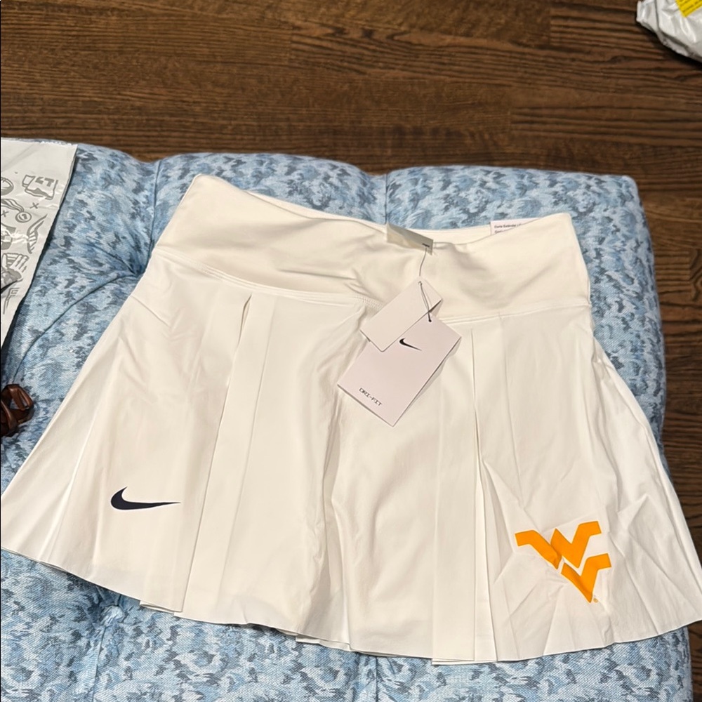 Nike White Skort with WVU Logo